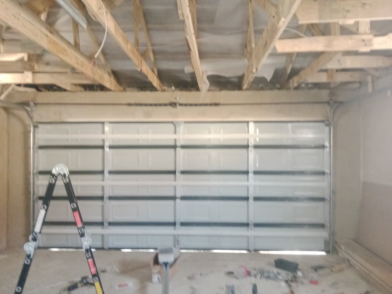 Recent garage door installation by Focus Security Services
